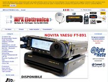 Tablet Screenshot of mpxelettronica.com